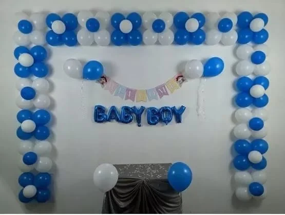 Welcome Baby Boy Blue Decor